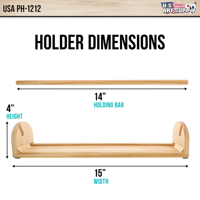 12 inch Wooden Tabletop Paper Holder & Dispenser