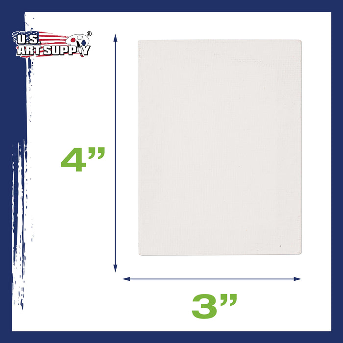 3" x 4" Mini Professional Primed Stretched Canvas 72-Pack