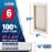 8 x 24 inch Stretched Canvas 12-Ounce Triple Primed, 6-Pack - Professional Artist Quality White Blank 3/4" Profile, 100% Cotton, Heavy-Weight Gesso