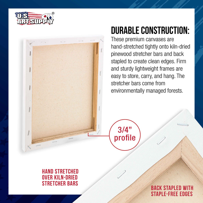 Loxley A4 Size Traditional 18 Mm Depth Ashgate Stretched