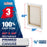 30 x 48 inch Stretched Canvas 12-Ounce Triple Primed, 3-Pack - Professional Artist Quality White Blank 3/4" Profile, 100% Cotton, Heavy-Weight Gesso