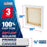 36 x 36 inch Stretched Canvas 12-Ounce Triple Primed, 3-Pack - Professional Artist Quality White Blank 3/4" Profile, 100% Cotton, Heavy-Weight Gesso