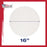 16 Inch Diameter Round 12 Ounce Primed Gesso Professional Quality Acid-Free Stretched Canvas (Pack of 2)