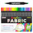 Super Markers 20 Unique Neon Colors Dual Tip Fabric & T-Shirt Marker Set - Double-Ended Fabric Markers with Chisel Point and Fine Point Tips