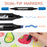 20 Color Dual Tip Fabric & T-Shirt Marker Set-Double-Ended Fabric Markers with Chisel Point and Fine Point Tips