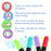 Super Markers 60 Unique Primary, Pastel, Neon Colors Dual Tip Fabric & T-Shirt Marker Set - Double-Ended Fabric Markers with Chisel Point and Fine Point Tips