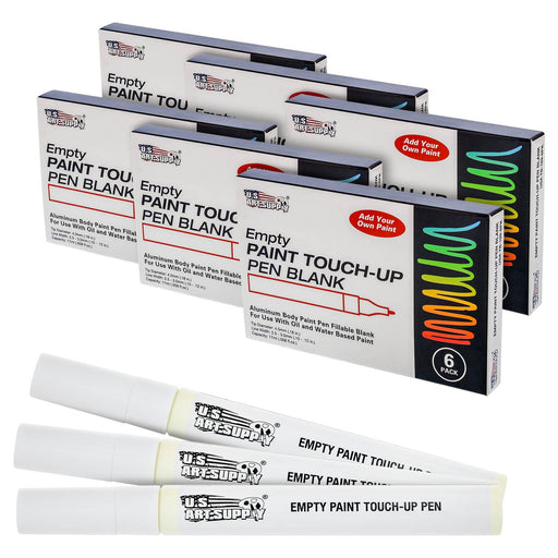 Empty Fillable Blank Paint Touch Up Pen Markers (Set of 36) - Fill with Your Own Art Acrylic, Oil and Water Base Paint, Auto Painting Clear-Coat