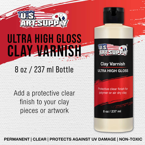 U.S. Art Supply Ultra High Gloss Varnish - 8 Ounce