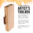 Wooden Flip Opening Artist Brush & Tool Box