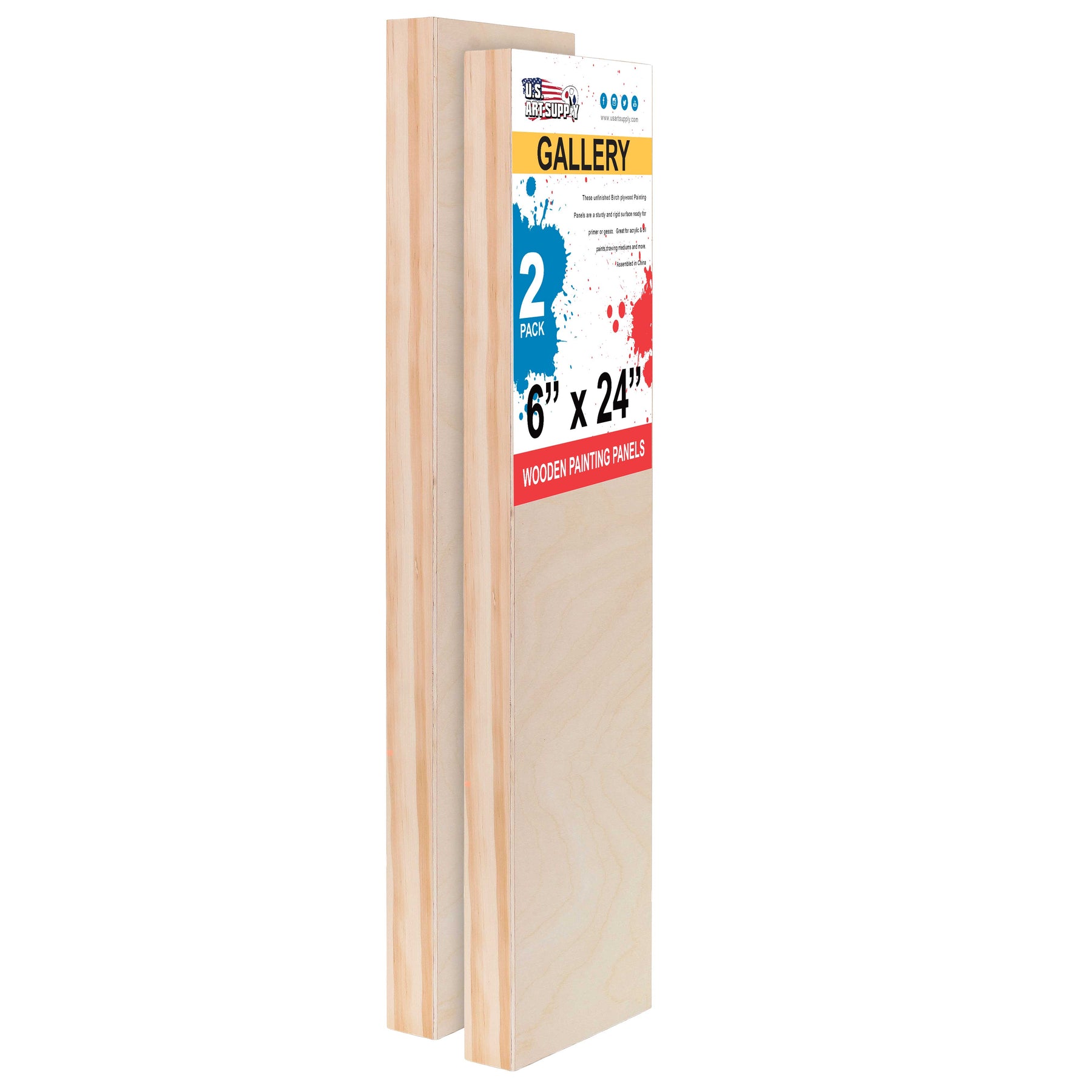 Stretched Canvases for Painting, 8x8, Pack of 24, Primed Acid-Free, 5/8  Inch Thick Wood Frame Blank Canvas, Art Canvases for Beginners, Artists for