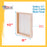 8" x 10" Birch Wood Paint Pouring Panel Boards, Gallery 1-1/2" Deep Cradle (4 Pack) - Artist Depth Wooden Wall Canvases - Painting, Acrylic, Oil