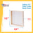 12" x 12" Birch Wood Paint Pouring Panel Boards, Gallery 1-1/2" Deep Cradle (3 Pack) - Artist Depth Wooden Wall Canvases - Painting, Acrylic, Oil