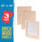 Unfinished Cradled Wood Panels for Painting, 3 Pack of 12x12 inch - Studio Birch Wooden Canvas Boards 3/4" Deep - Mixed-Media Craft, Acrylic, Oil, Encaustic, Paint Pouring Panel Board