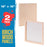 18" x 18" Birch Wood Paint Pouring Panel Boards, Studio 3/4" Deep Cradle (Pack of 2) - Artist Wooden Wall Canvases - Painting Mixed-Media, Acrylic