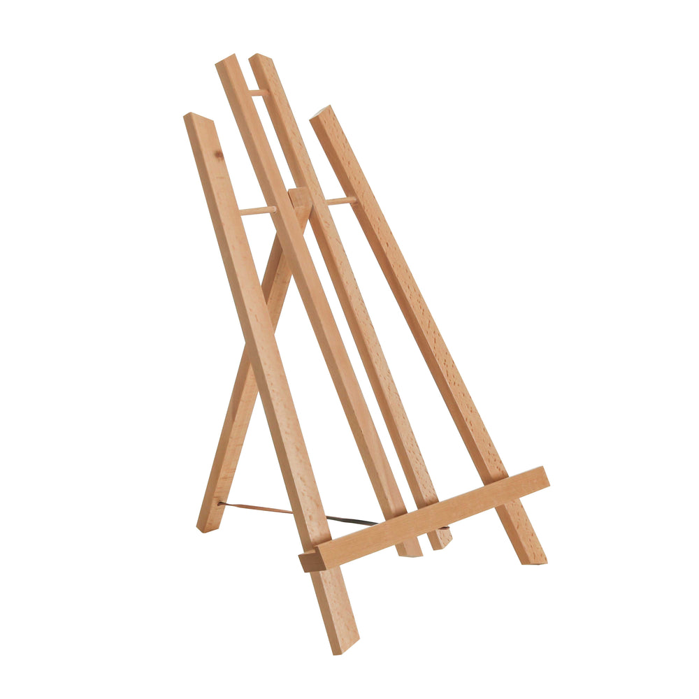 14" Medium Tabletop Display Stand A-Frame Artist Easel - Beechwood Tripod, Painting Party Easel, Portable Kids Students Classroom Table School Desktop