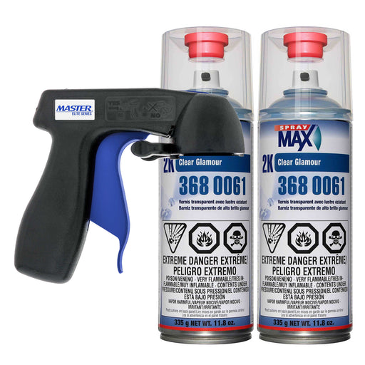 Spraymax 2K Clear Coat Aerosol Spray Cans - 2 Pack - High Gloss Automotive Clear Coat for Car Repair and New Paint Jobs - Two Stage Clear Coat