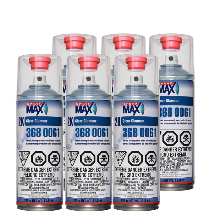 USC Spray Max 2k High Gloss Clearcoat Aerosol (6 PACK)