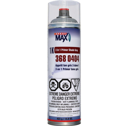 SprayMax 1K 3 in 1 Primer Shade Gray - Aerosol, 14.9oz