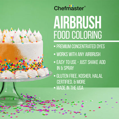U.S. Cake Supply Complete Cake Airbrush Decorating Kit with 24 Vibrant Food Colors - Air Brush for Cake Decoration, Cupcakes, Cookies & Desserts