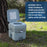 Portable Toilet with Carry Bag, 5.3 Gallon Waste Tank - Compact Indoor Outdoor Dual Outlet Commode - Travel, Camping, RV, Boating, Fishing - Traveling Bathroom, Water Flush Pump