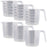 U.S. Kitchen Supply® - 16 oz (500 ml) Plastic Graduated Measuring Cups with Pitcher Handles (Pack of 6), 2 Cup Capacity, Ounce ML Markings Measure Mix
