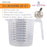 U.S. Kitchen Supply® - 32 oz (1000 ml) Plastic Graduated Measuring Cups with Pitcher Handles (Pack of 6), 4 Cup Capacity, Ounce Markings, Measure Mix