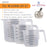 U.S. Kitchen Supply® - Set of 3 Plastic Graduated Measuring Cups with Pitcher Handles - 1, 2 and 4 Cup Capacity, Ounce ML Markings - Measure, Mix, Pour