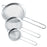 U.S. Kitchen Supply® - Set of 3 Premium Quality Extra Fine Twill Mesh Stainless Steel Conical Strainers - 3", 4" and 5.5" Sizes