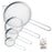 U.S. Kitchen Supply Set of 4 Stainless Steel Strainers - 4", 4.5", 5.5" & 8" Sizes - Fine Mesh Stainless Steel Sieve for Kitchen Food Products