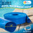 1-1/2" x 50' Heavy Duty Blue Swimming Pool Backwash Hose with Hose Clamp