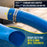 1-1/2" x 50' Heavy Duty Blue Swimming Pool Backwash Hose with Hose Clamp