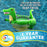 Dinosaur Floating Pool Chlorine Dispenser, Collapsible Base, Holds 3" Tablets, 10" Fun Cute Green T-Rex Dino Pet Animal Float Floater