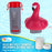 U.S. Pool Supply Flamingo Floating Spa, Hot Tub & Small Pool Chlorine and Bromine Dispenser - Holds 1" Tablets, 6 Flow Level Control Settings, Pink