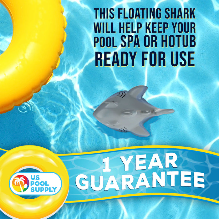 U.S. Pool Supply Open Jaws Great White Shark Floating Pool Chlorine Di ...