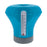 Pool Chlorine Floater Dispenser with Thermometer - 8" Diameter Floating Chlorinator, Large Capacity Holds 3" Tablets - Adjustable Ring for Balanced Chemical Delivery
