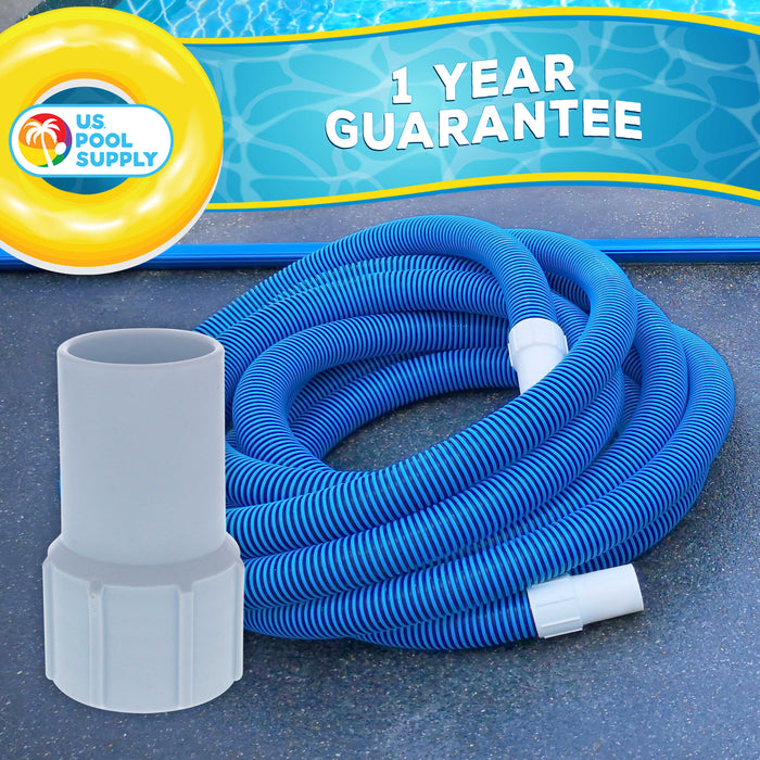 U.S. Pool Supply® 1-1/2" Pool Hose Cuff, Swimming Pool Replacement Cuff for Spiral-Wound Vacuum Hoses - Threaded Cuff