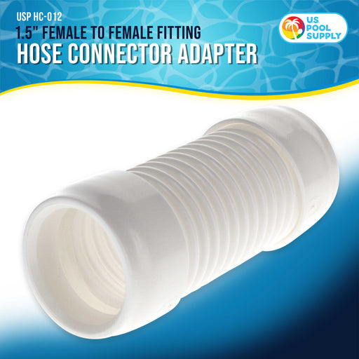 Hose Connector Adapter, 1.5" Female to Female Fitting - Connects Male Cuff Vacuum Hose Sections, Automatic Pool Cleaners - Replacement Compatible Pentair Kreepy Krauly K21241B