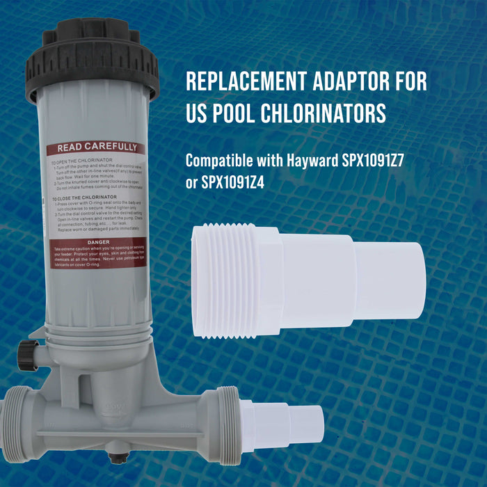 Replacement Universal Combo Hose Adapter, 1-1/4" or 1-1/2", 3 Pack - Fits Above-Ground Pool Pump, Filter, Skimmer - Compatible with Hayward SPX1091Z7 or SPX1091Z4, Chlorine Feeders