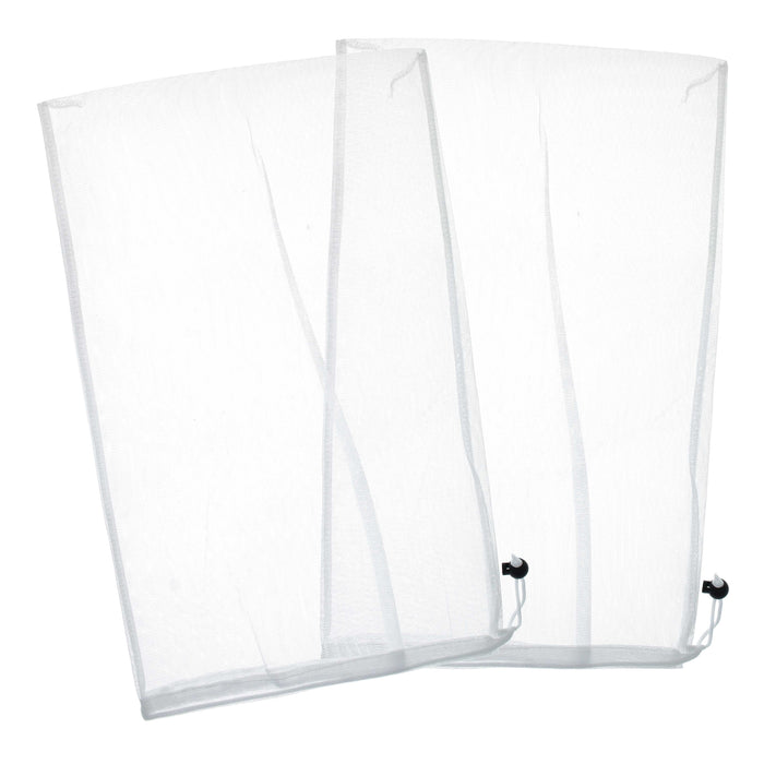 U.S. Pool Supply® Fine Mesh Filter Bags for Leaf Vacuum Pool Cleaners, 2 Pack - 12" x 20" Replacement Net Bags, Universal Fit, Leaf Terminator, Eater