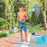 U.S. Pool Supply® Heavy Duty 18" Swimming Pool Leaf Skimmer Rake with Deep Double-Stitched Net Bag - Strong Aluminum Frame