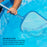 U.S. Pool Supply Spa, Hot Tub, Pool Hand Leaf Skimmer Net, 30" Long with Pole - Ultra Fine Mesh Netting, Handheld Pool Cleaning Net, Clean the Finest Debris, Leaves, Ponds - Small Above Ground