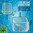 Professional Swimming Pool 12" Leaf Skimmer Net & 16" Rake Net Set - Fine Mesh Netting, Clean Pool, Spa - Removes Leaves, Debris Fast