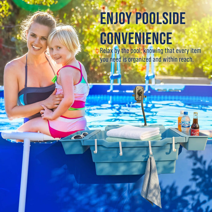 U.S. Pool Supply Extra-Large Poolside Storage Basket - Above Ground Pool