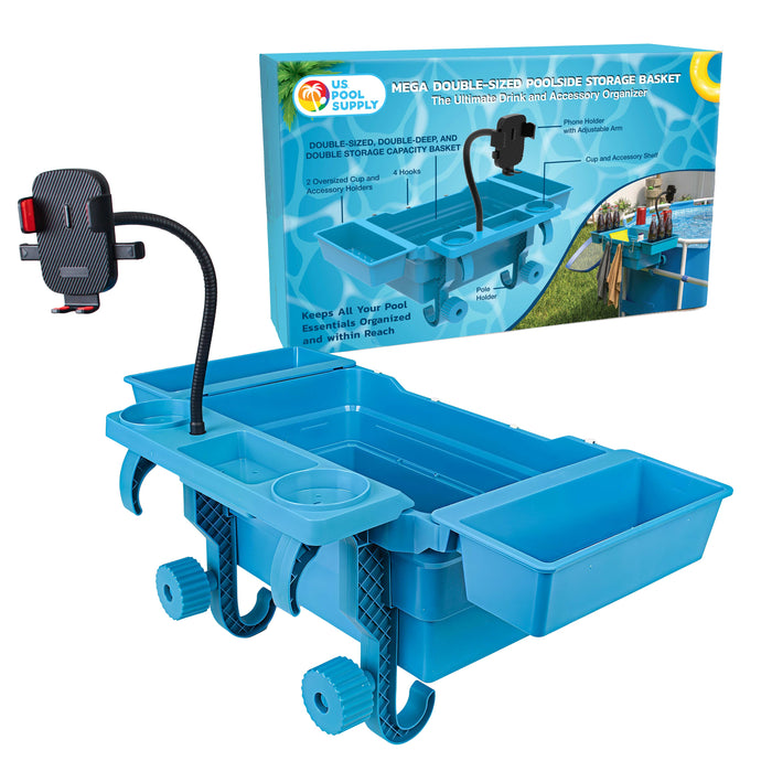 Poolside Storage Basket, Extra-Large - Above Ground Pool