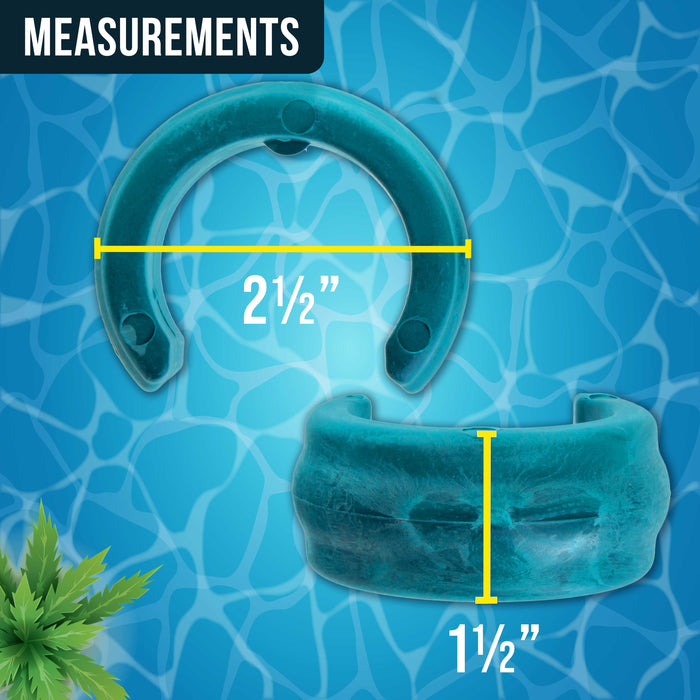 U.S. Pool Supply Universal Automatic Pool Cleaner Vacuum Hose Weight, Blue, 2 Pack - Universally Fits Most Swimming Pool Vacuum Hoses - Compatible with Octopus Series, Baracuda, Kreepy Krauly