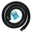 12 Foot Heavy-Duty Above Ground Pool Hose, 1.5" - Black Replacement Filter Connecting Hose, Flexible Spiral Wound EVA - Compatible with Intex for Pool Filter Pumps -Skimmer Pump