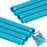 Professional 8 Piece Swimming Pool Vacuum Cleaner Hose Set, Teal - 40" Flexible Spiral Wound Connector Sections with 1.5" Cuffs