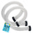 Above Ground Pool Hose Replacement 1.5" Diameter x 40" Long, Pack of 2 - Compatible with Intex Pool Filter Pump Hoses, Sand Filters, Saltwater Systems with 1,500 to 2,500 GPH
