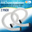 Above Ground Pool Hose Replacement 1.5" Diameter x 40" Long, Pack of 2 - Compatible with Intex Pool Filter Pump Hoses, Sand Filters, Saltwater Systems with 1,500 to 2,500 GPH