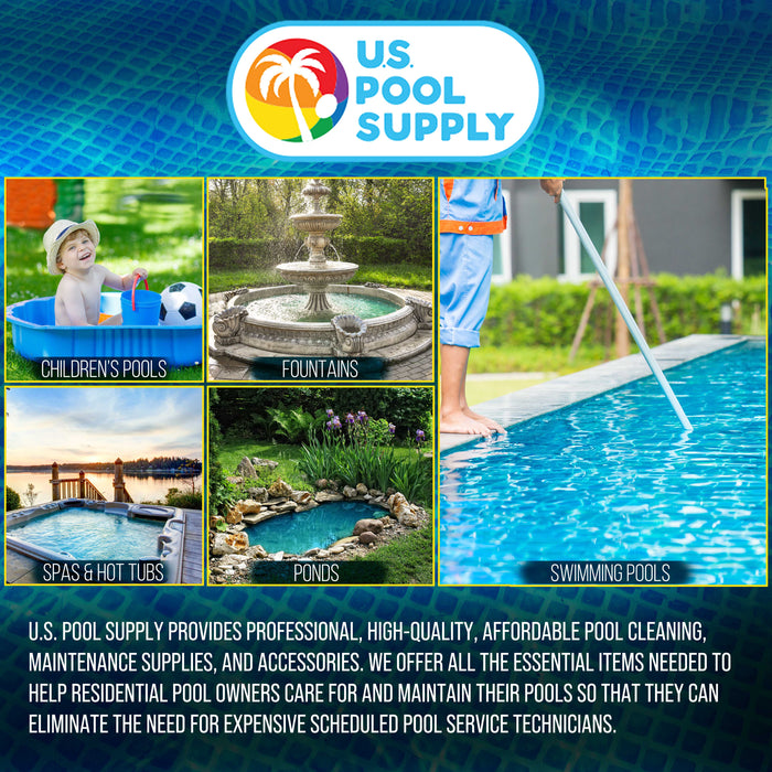 U.S. Pool Supply Above Ground Pool Hose Replacement 1.5" Diameter x 59" Long, Pack of 2, Blue - Compatible with Intex 29060E, Pool Filter Pump Hoses, Sand Filters, Saltwater Systems 1,500 to 2,500 GPH